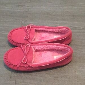 Pink Moccasin Slippers